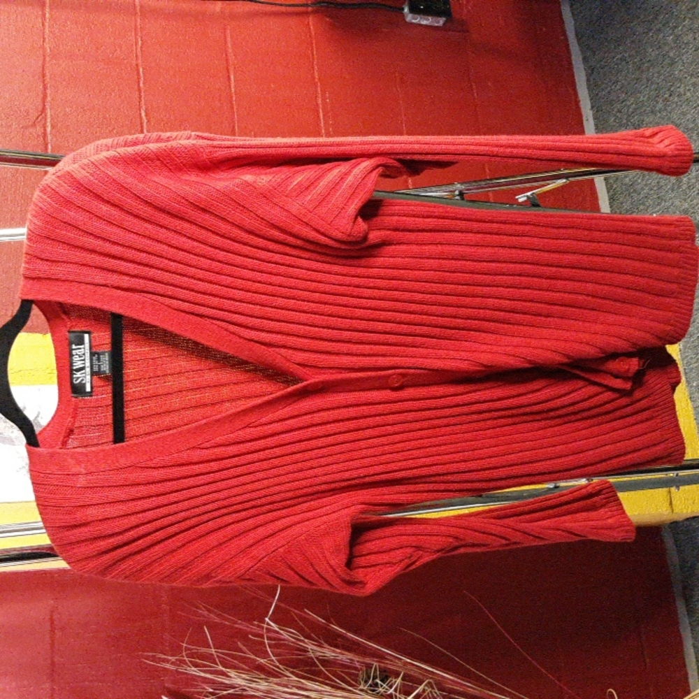 SK WEAR Red Sweater